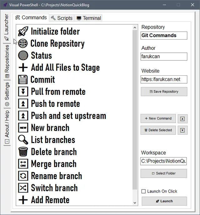 Visual Powershell